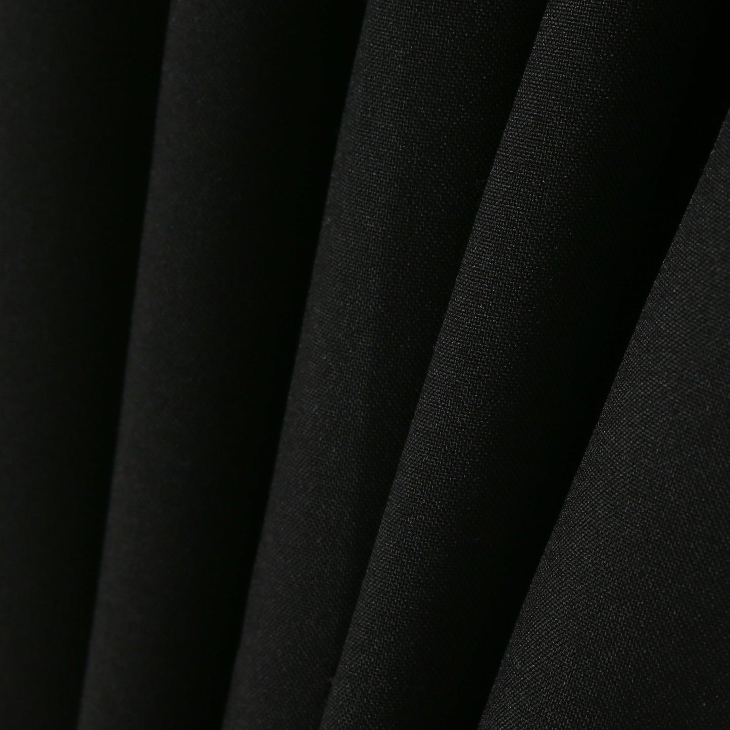 Plain Narrowboat Curtains - BLACK