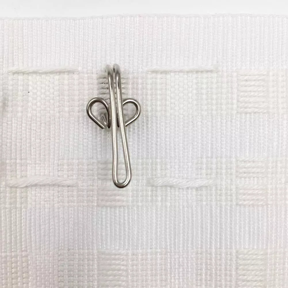 Zinc Curtain Hooks Pack of 100