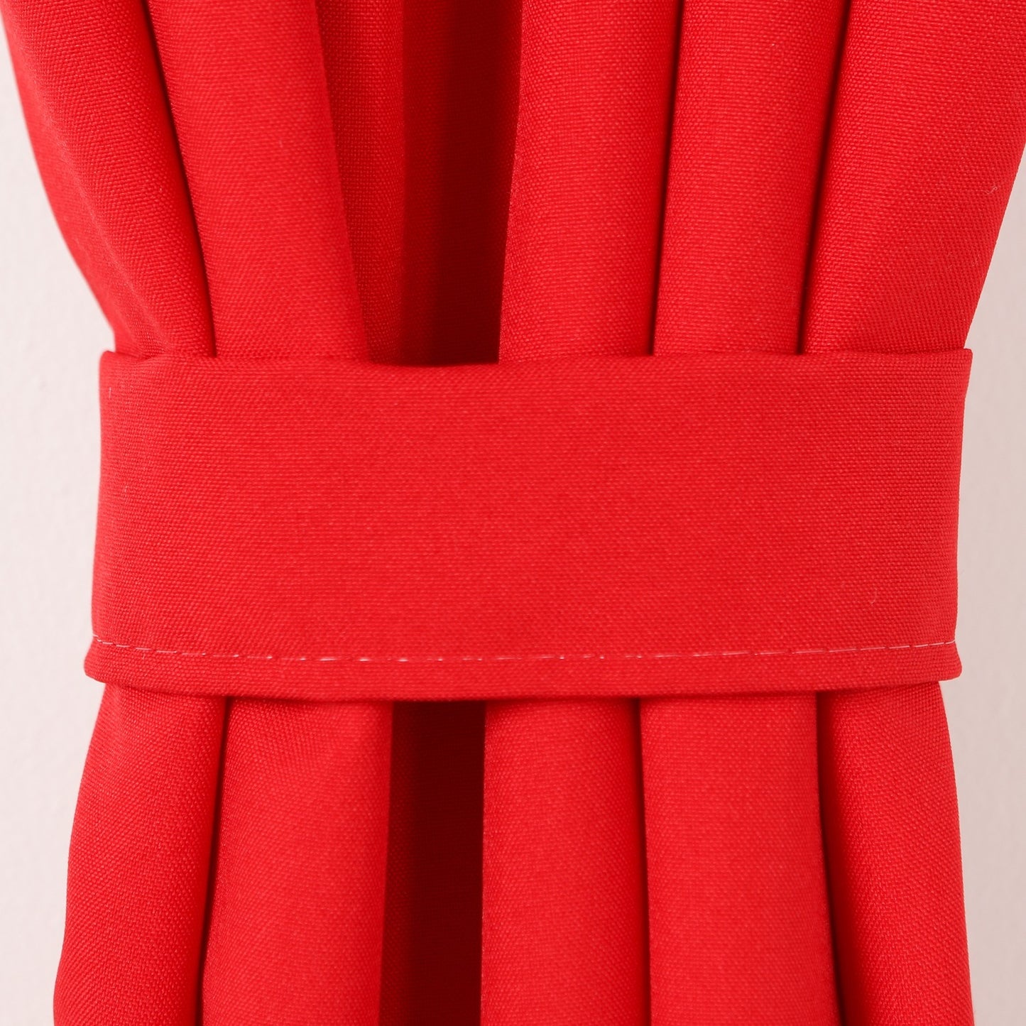 Plain Caravan Curtain Tiebacks - Red image 0