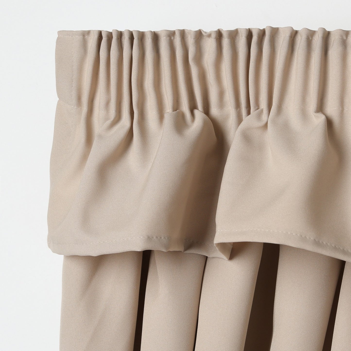 Plain Caravan Curtain Valance - Beige - 360" wide x 8" length image