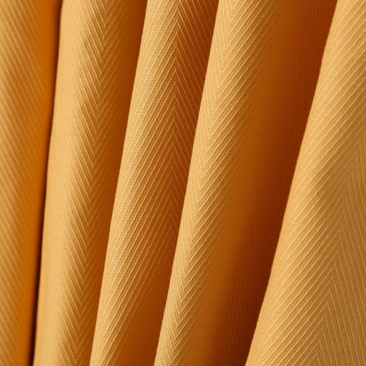 Herringbone Narrowboat Curtains - Ochre image 2