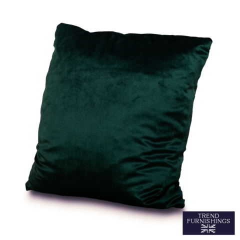 Velvet Belissimo Cushion- Dark Green image 1