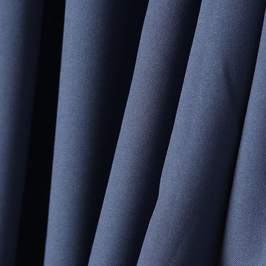 Plain Narrowboat Curtains - BLUE STORM