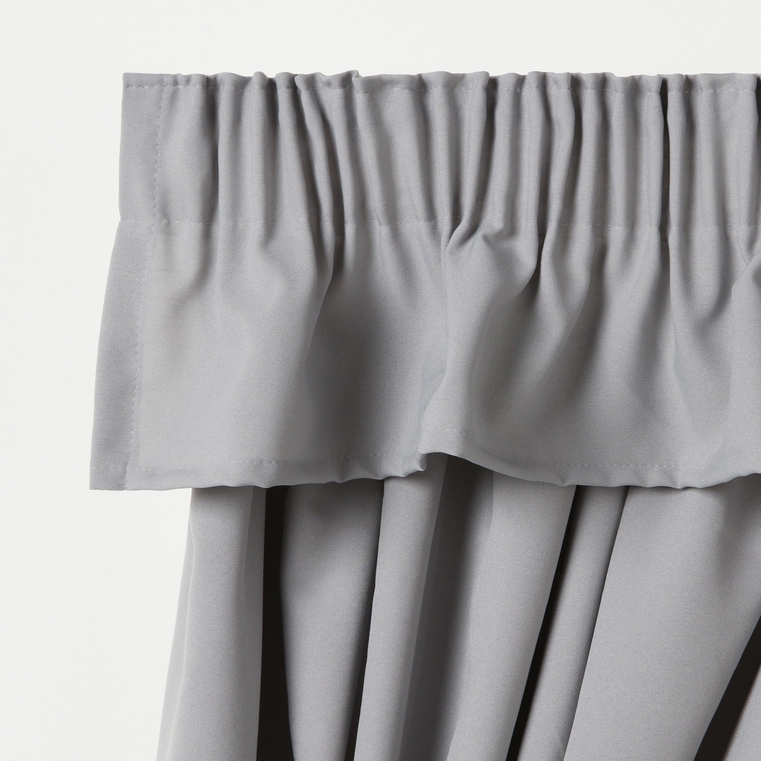 Plain Caravan Curtain Valance - Grey - 360" wide x 8" length image