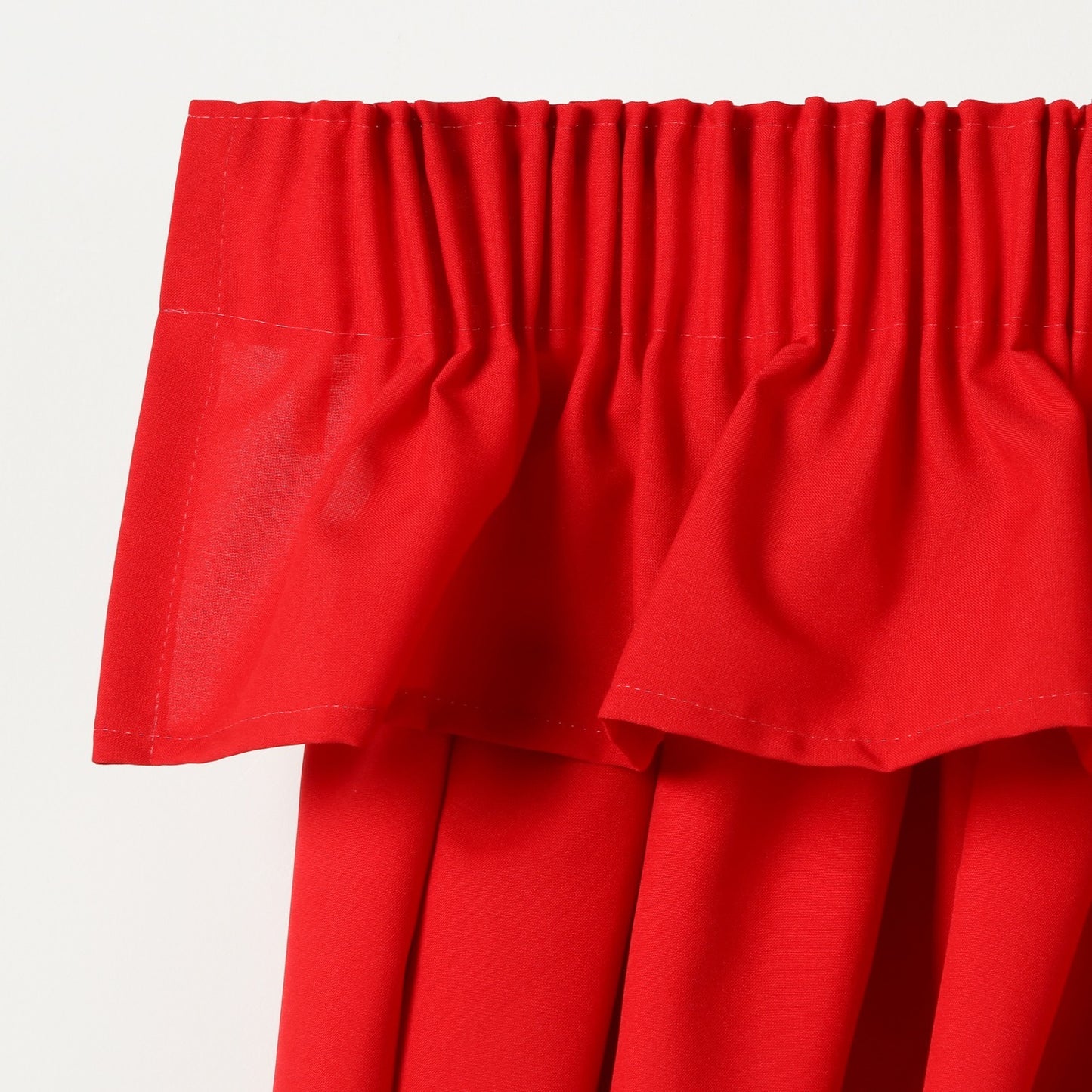 Plain Caravan Curtain Valance - Red image 0