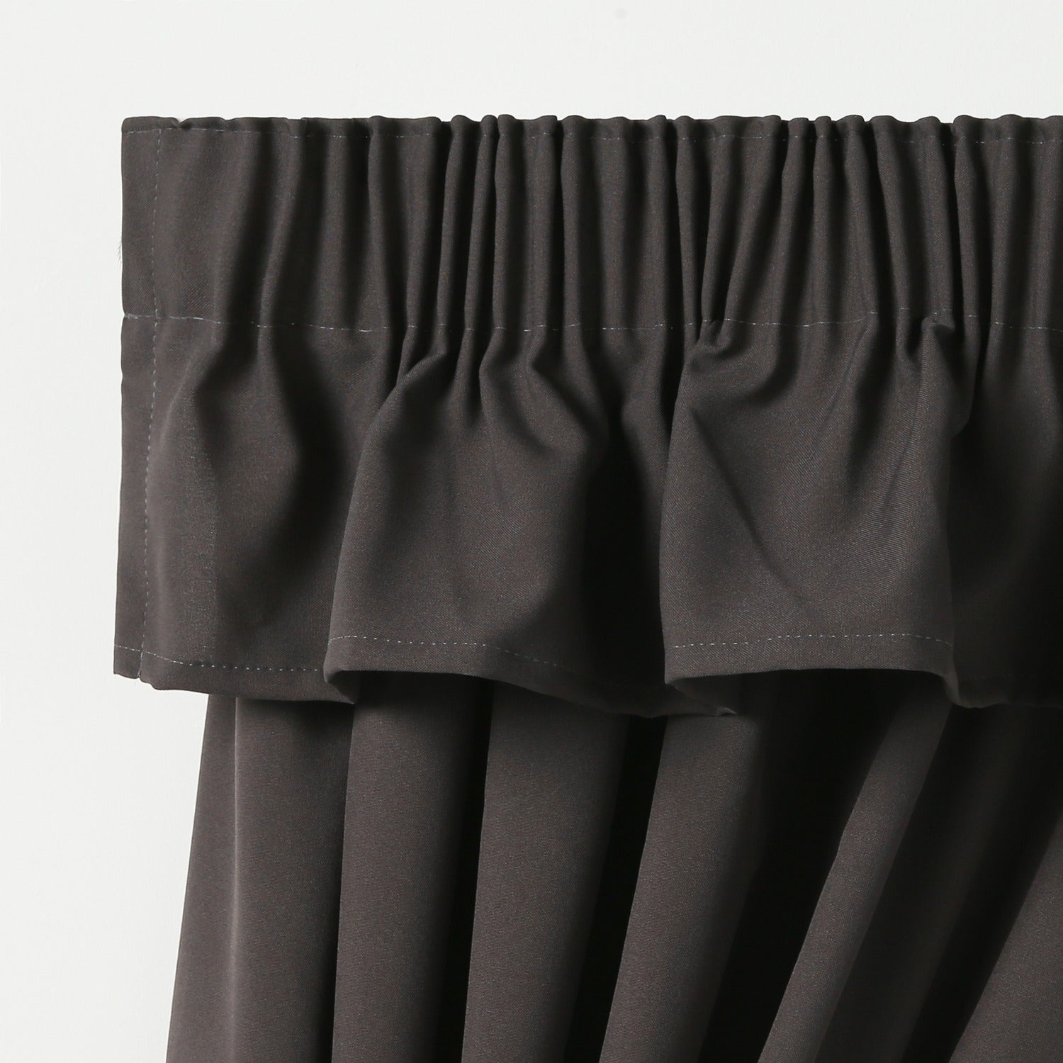 Plain Caravan Curtain Valance - Dark Grey - 360" wide x 8" length image