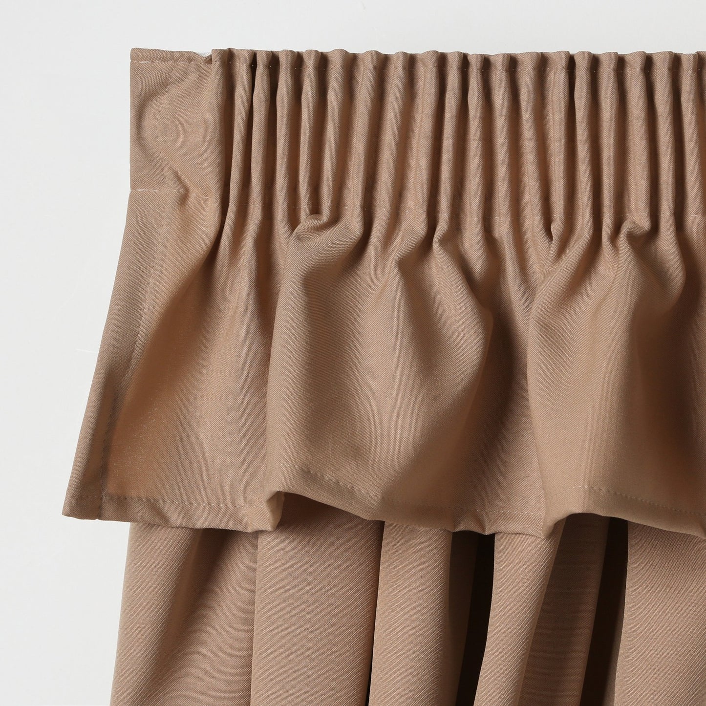 Plain Caravan Curtain Valance - Dark Beige image 0