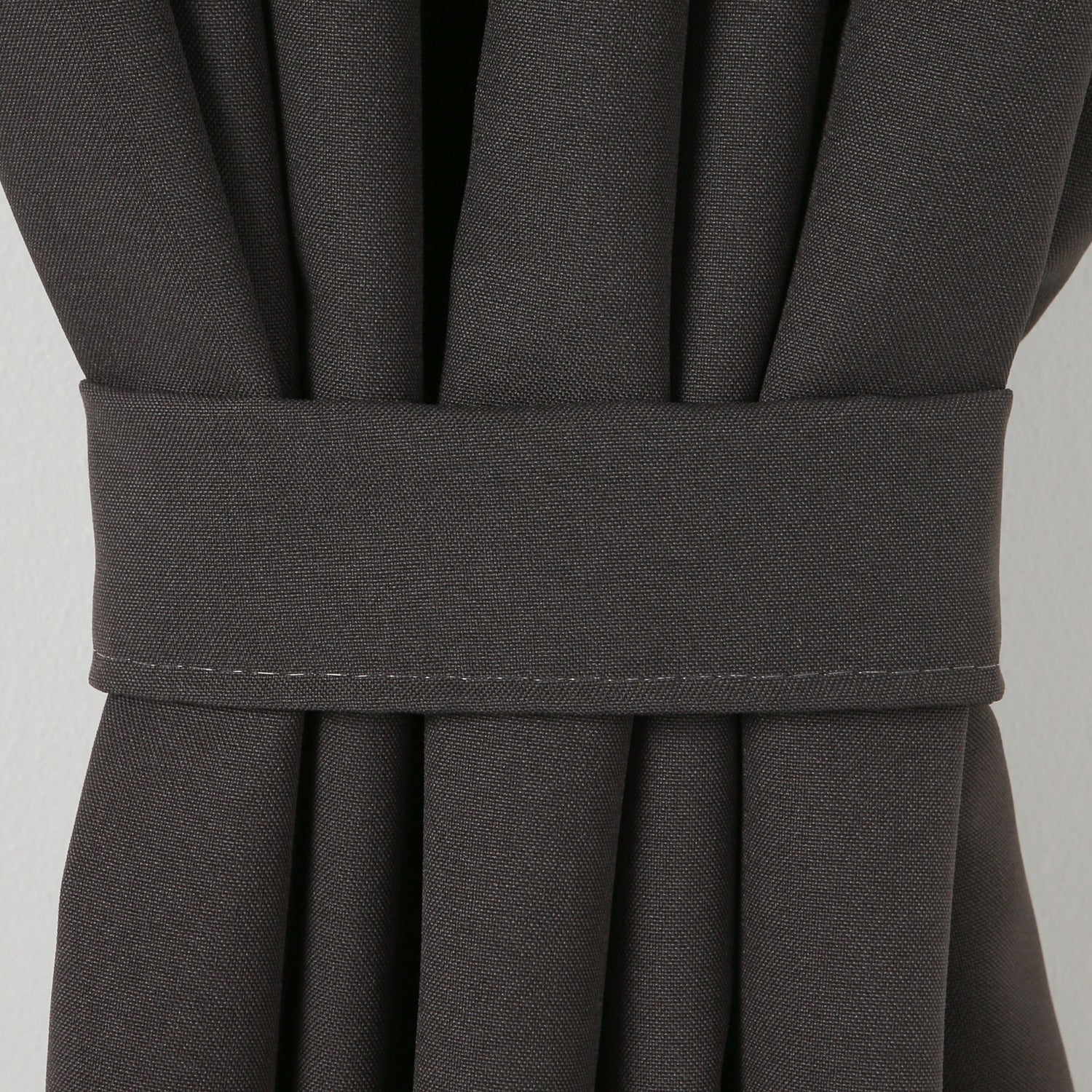 Plain Caravan Curtain Tiebacks - Dark Grey image 0